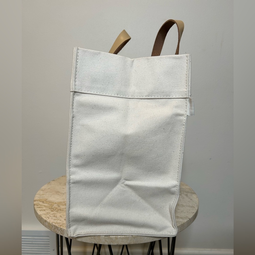BF Blackberry Farm Canvas Tote with Leather Handles Smile Southern - Picture 6 of 11